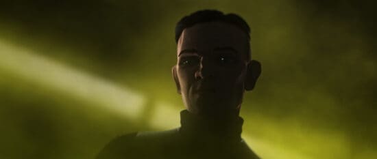 Doctor Royce Hemlock in a scene from "STAR WARS: THE BAD BATCH", season 2 exclusively on Disney+. © 2023 Lucasfilm Ltd. & ™. All Rights Reserved.