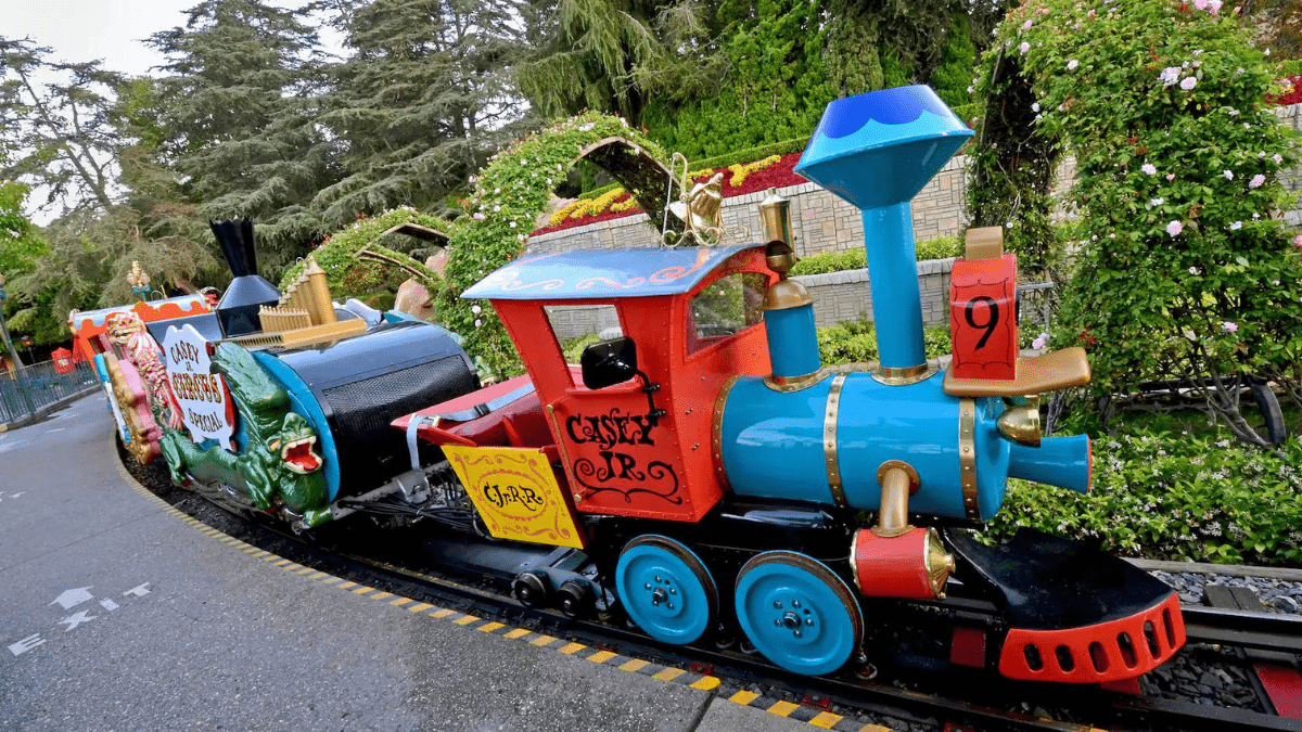 Close-up from the beloved Disney train ride, Casey Jr. Circus Train at Disneyland Park