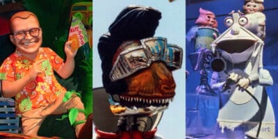 Drew Carey in Superstar Limo, Elvis-imperonating T-Rex from Galaxy Search, Milk from Kitchen Kabaret