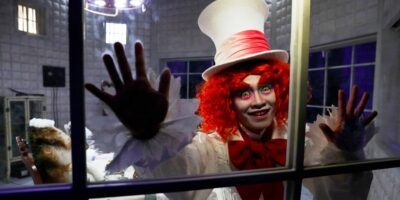 Mad Hatter in the Asylum at Disney's Nightmare Experiment