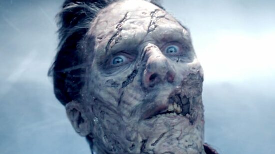 Zombie Doctor Strange's face in Doctor Strange 2