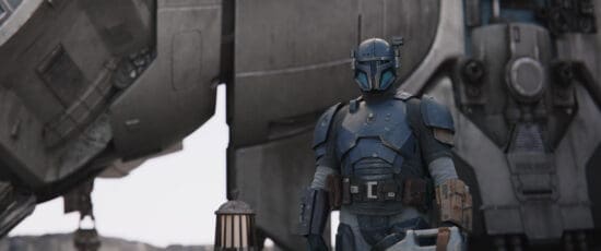 Paz Vizsla (Tait Fletcher) in Lucasfilm's THE MANDALORIAN, season three, exclusively on Disney+. ©2023 Lucasfilm Ltd. & TM. All Rights Reserved.