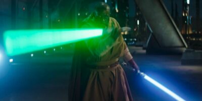 Kelleran Beq swinging his lightsabers