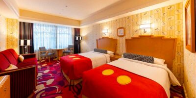 Mickey-Mouse themed room at Tokyo Ambassador
