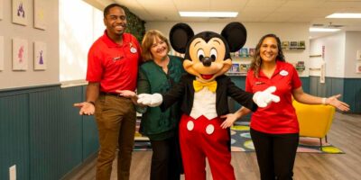 Mickey in a publicity photo for Coalition for the Homeless