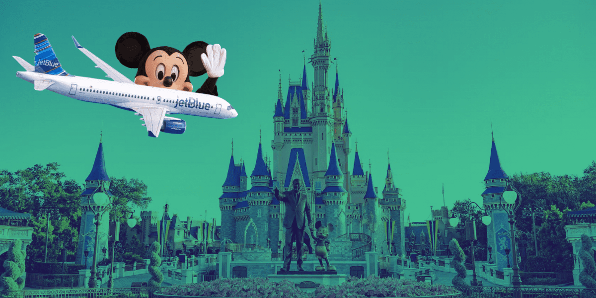 Mickey Mouse Magic Kingdom Disney World Jet Blue