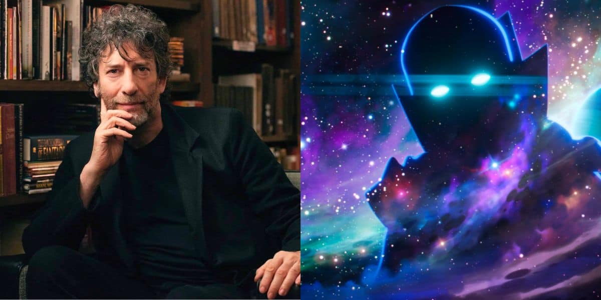 Neil Gaiman with the Watcher