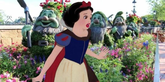 Snow White freaked out at Epcot