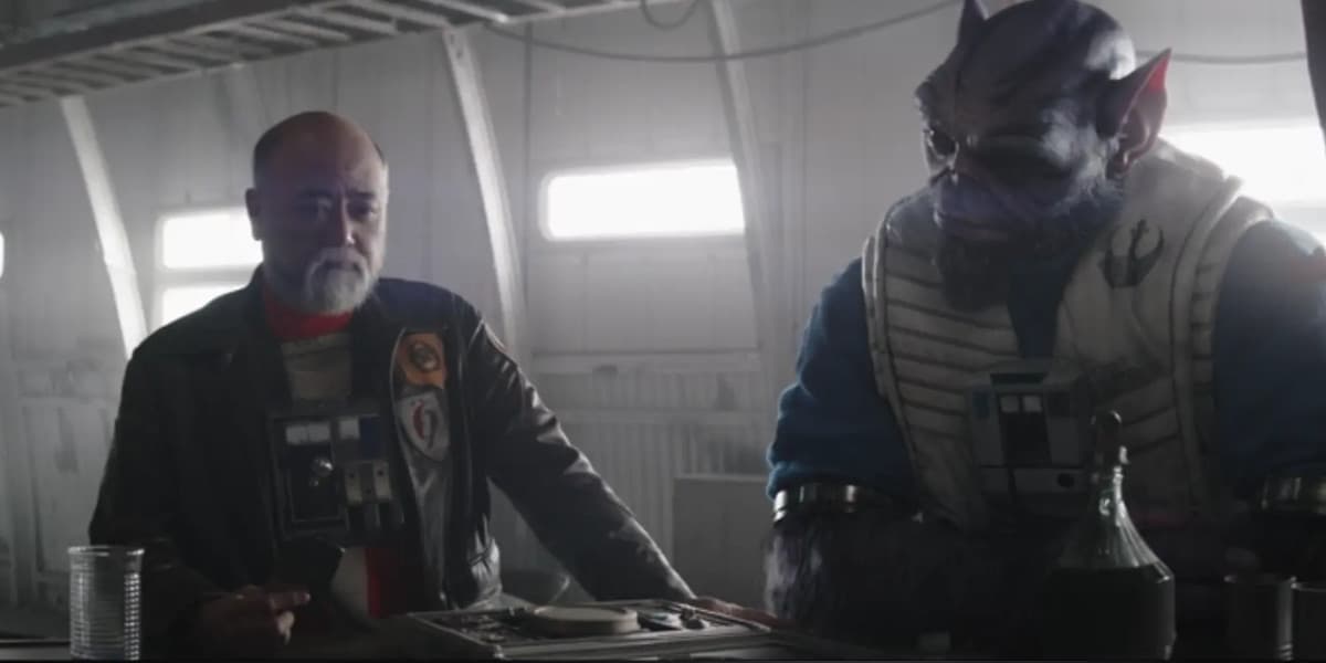 Carson Teva (Paul Sun-Hyung Lee) and Zeb Orrelios (Steve Blum) in The Mandalorian