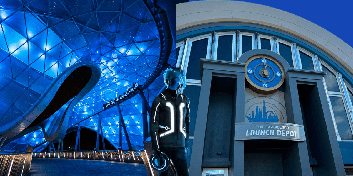 Tron Lightcycle Run Rollercoaster - Tomorrowland Launch Depot - Magic Kingdom