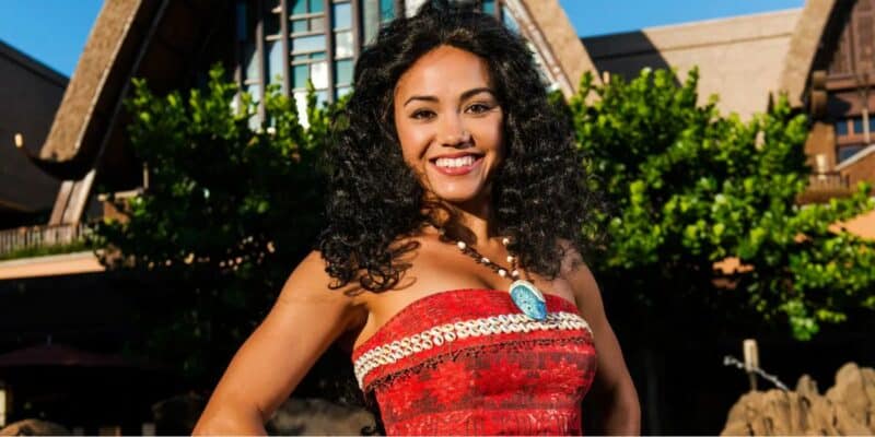 Moana at Disney parade