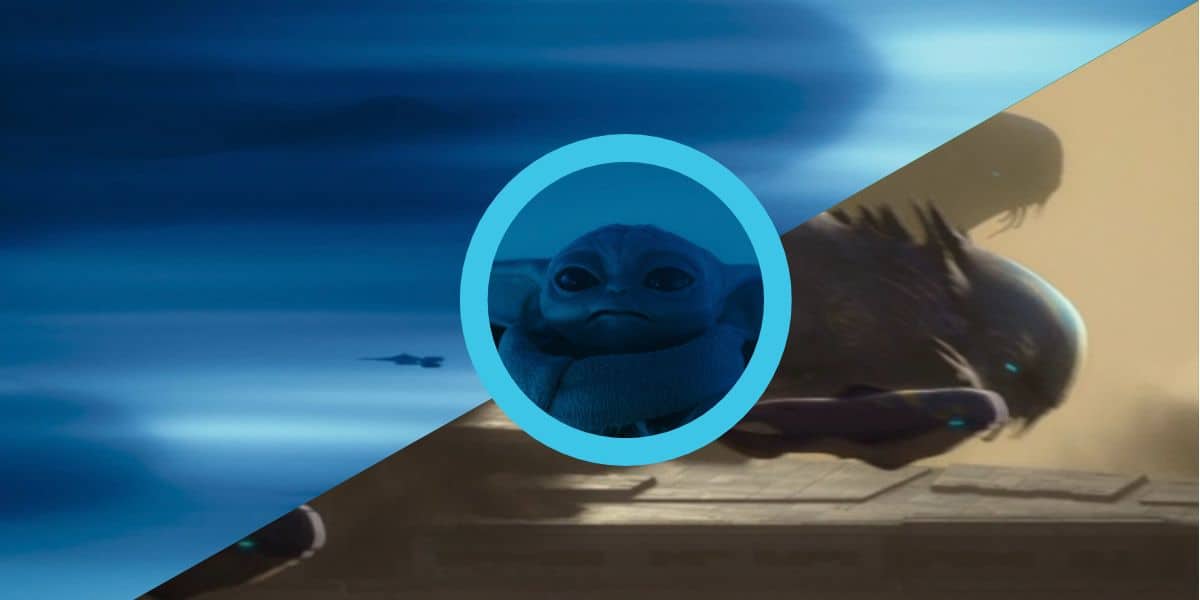 Grogu and the purrgils, as seen in 'The Mandalorian' (2019) and 'Star Wars: Rebels' (2014). Credit: Lucasfilm