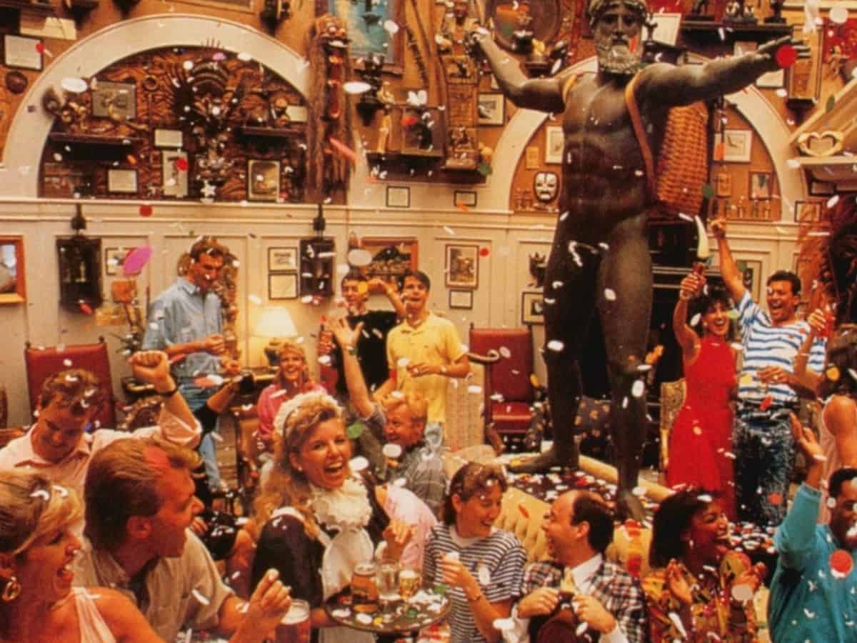 People partying at the Adventurers Club Disney