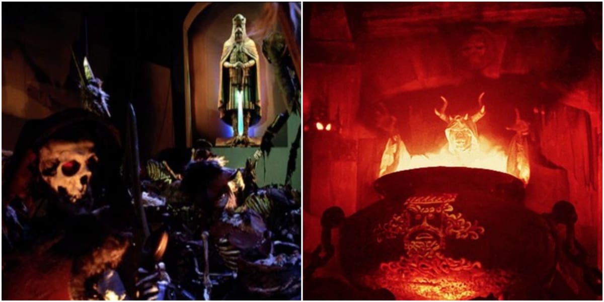 Creepy treasure room, The Horned King from Black Cauldron Disney