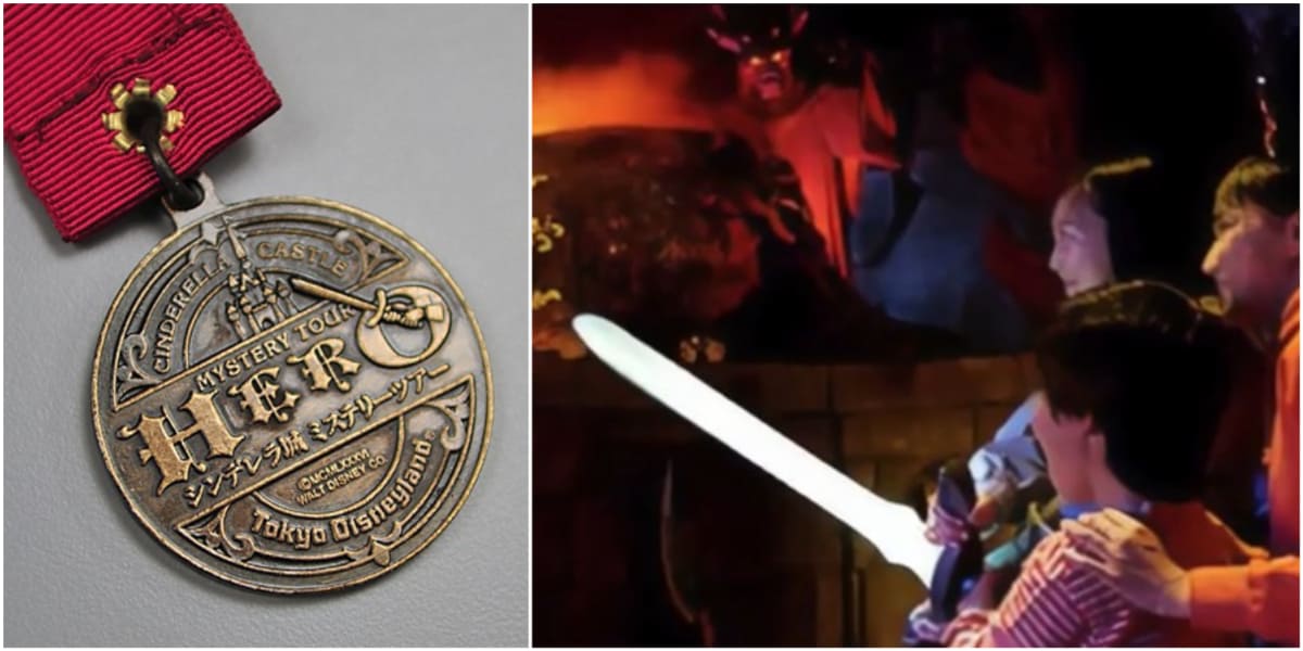 Hero medal, Child being a hero with the sword Disney