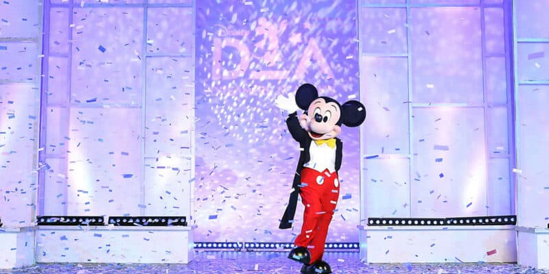 Mickey taking the stage for the Disney Dreamers Academy