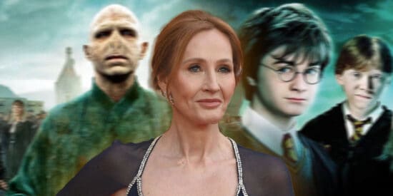 Joanne Rowling and Harry Potter characters