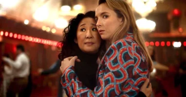 Sandra Oh and Jodie Comer in 'Killing Eve'. Credit: AMC/ BBC