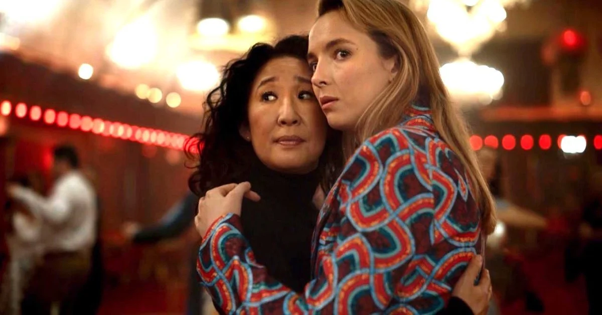 Sandra Oh and Jodie Comer in 'Killing Eve'. Credit: AMC/ BBC