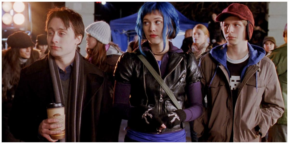 scott pilgrim, ramona, and wallace