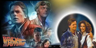 'Back to the Future' casts, with the main character Michael J Fox as Marty McFly (L) and Jennifer Shue as Jennifer Parker