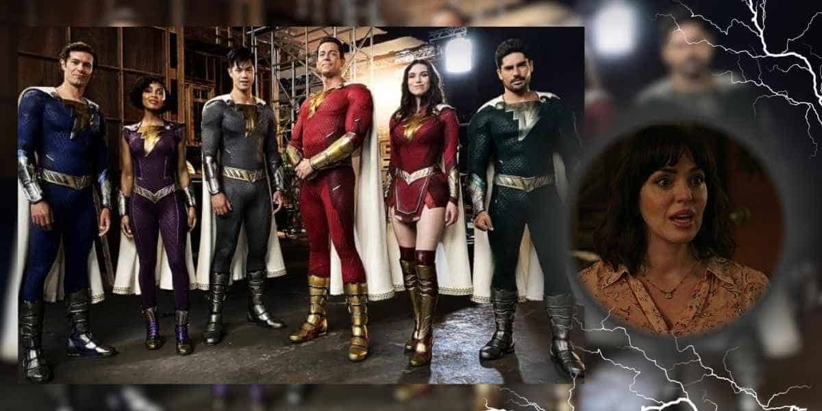 Shazam! Fury of the Gods casts with Marta Milans on focus.