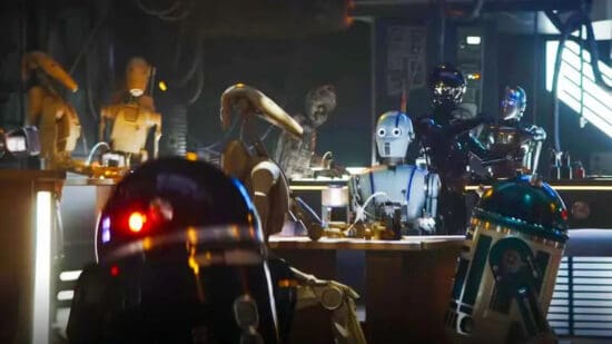 B1 Battle Droids in a droid bar in The Mandalorian