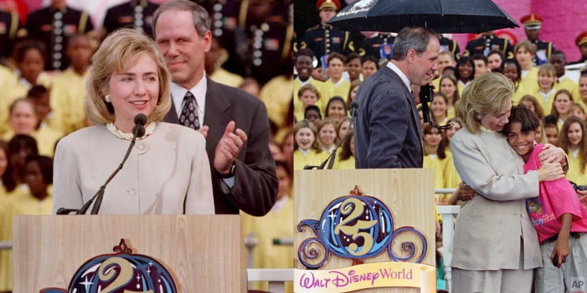 Hillary Clinton at Disney World 25th anniversary