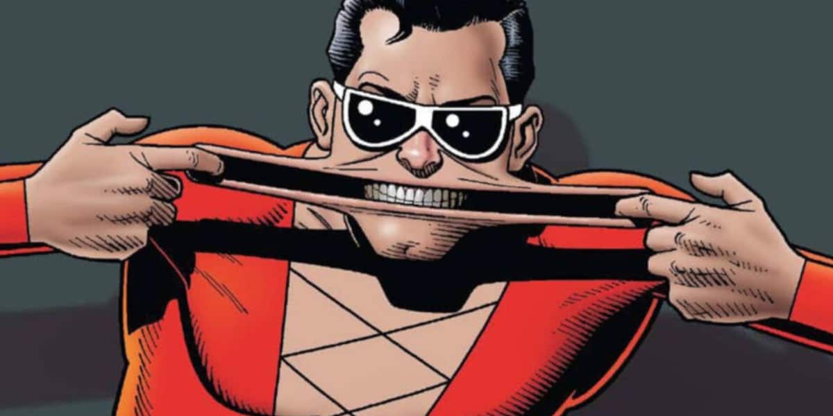 Plastic Man making a face