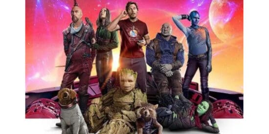 The whole Guardians of the Galaxy crew