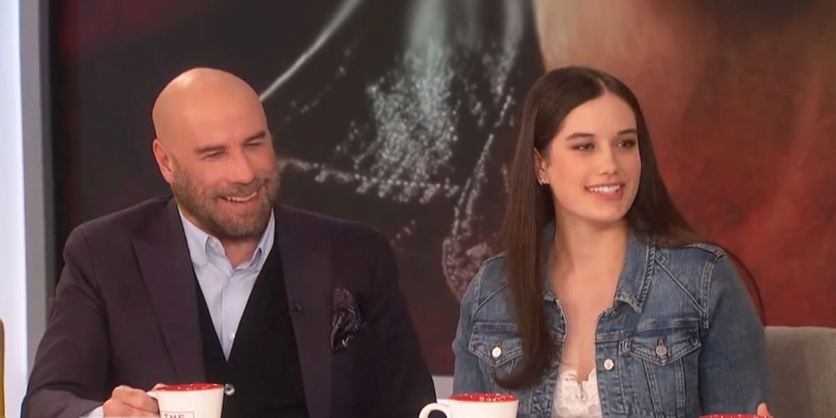 John Travolta and his daughter Ella Bleu on The Talk
