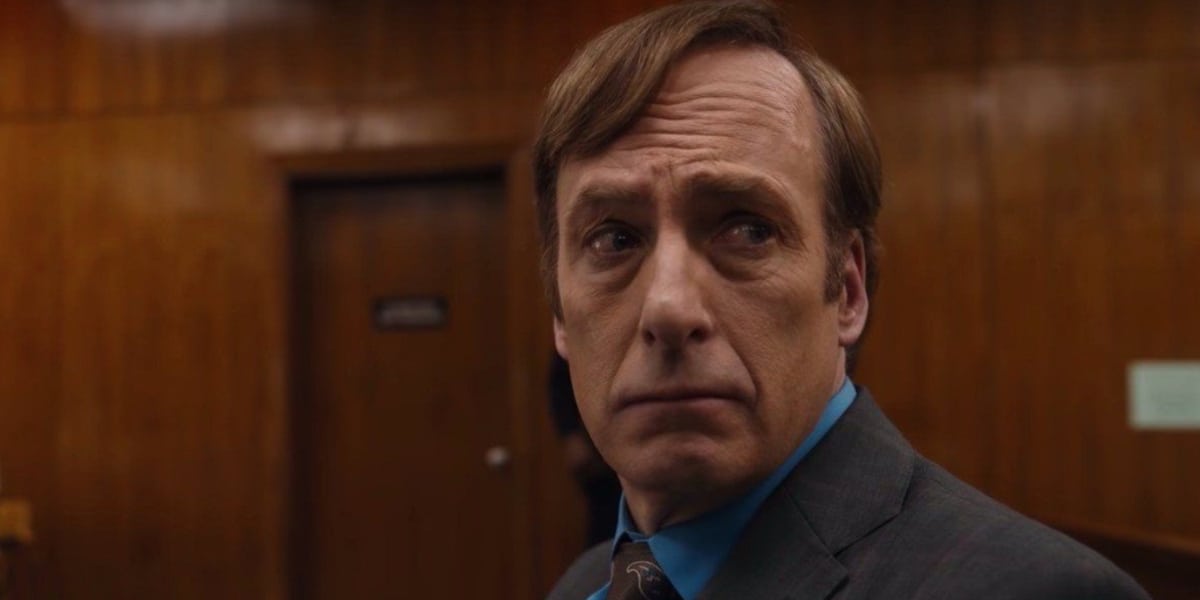Bob Odenkirk looking sad as Saul Goodman in Better Call Saul