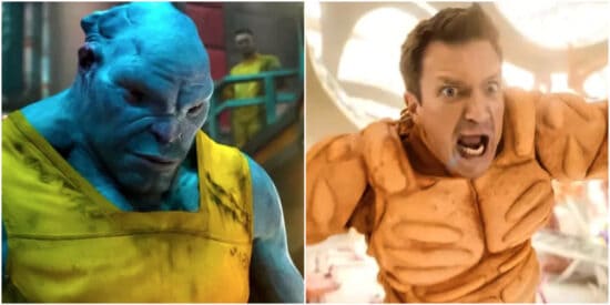 Nathan Fillion as an inmate in Guardians 1, the teaser for Guardians 3