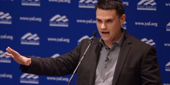 Ben Shapiro speaking at an event