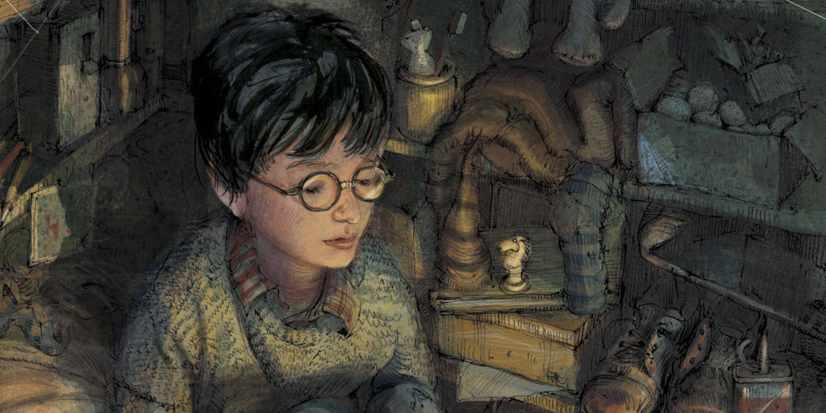 Harry Potter in his Cupboard