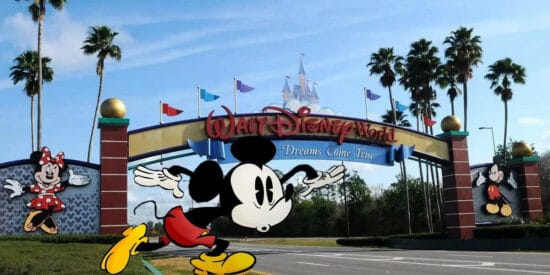 Mickey Sneaking at Disney World