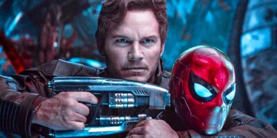 Star-Lord captures Spider-Man