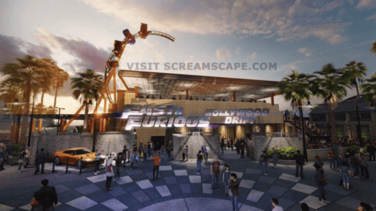The concept art for Fast & Furious - Hollywood Drift