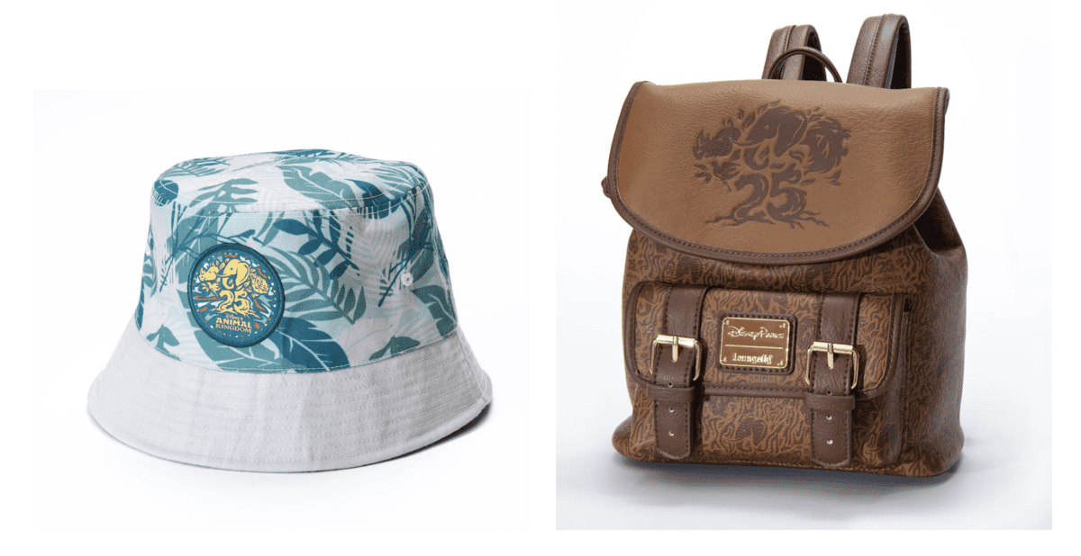 An Animal Kingdom 25th Anniversary bucket hat and backpack