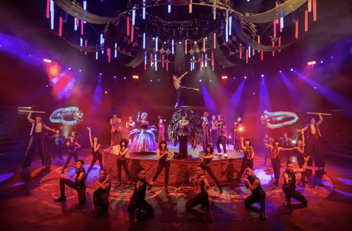 The "Let's Get Wicked" stage show at Hong Kong Disneyland