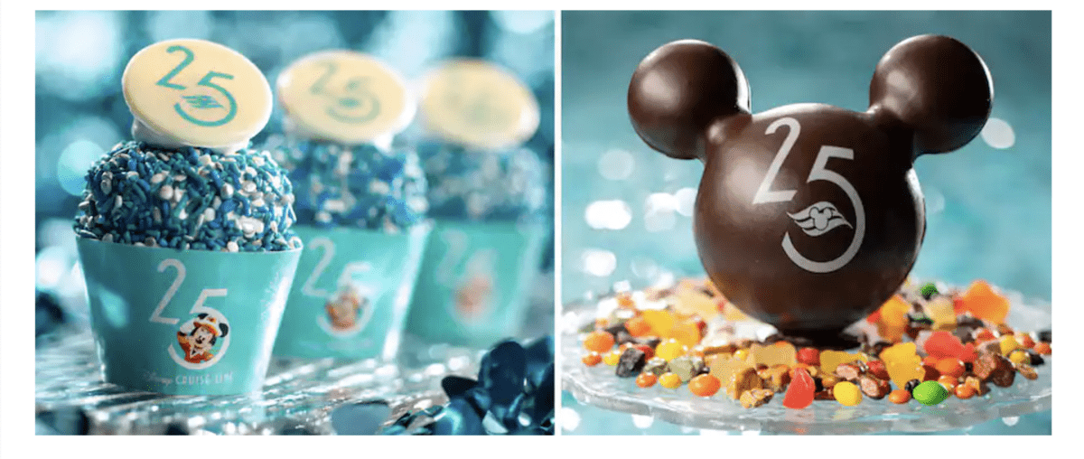 Disney Cruise Line Silver Anniversary at Sea Desserts
