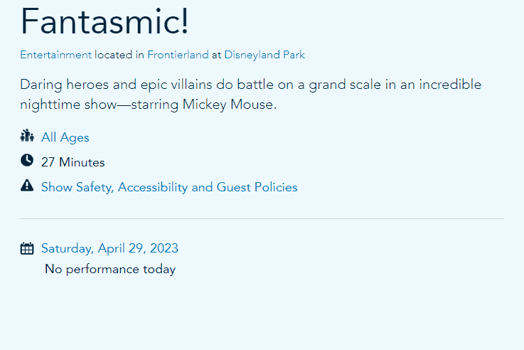 UPDATE: No Imminent Return Date for ‘Fantasmic!’ Show, Closed Indefinitely