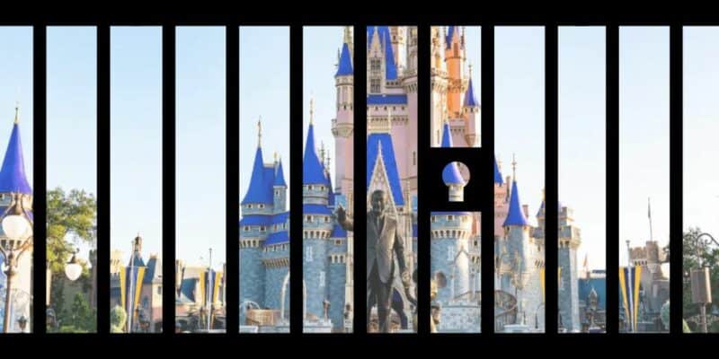 Walt Disney World behind clip art prison bars