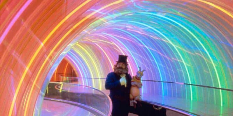 dreamfinder and figment rainbow tunnel original ride EPCOT, resized