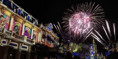 Happily Ever After show on the Main Street shops
