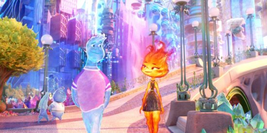 Disney and Pixar’s “Elemental” Wade (L) Ember (R)