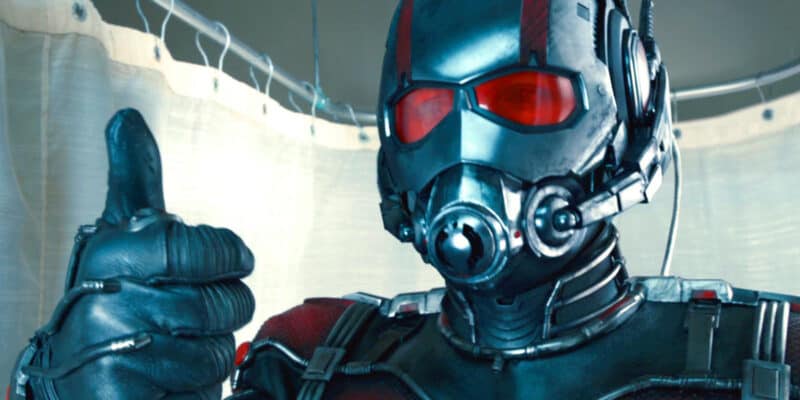 Paul Rudd as Scott Lang/Ant-Man giving the thumbs-up