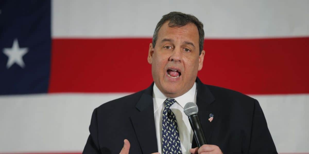 Former New Jersey Governor Chris Christie