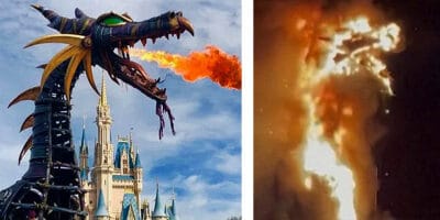 Fire Breaks Out at Disneyland Resort. Dragon catches fire.