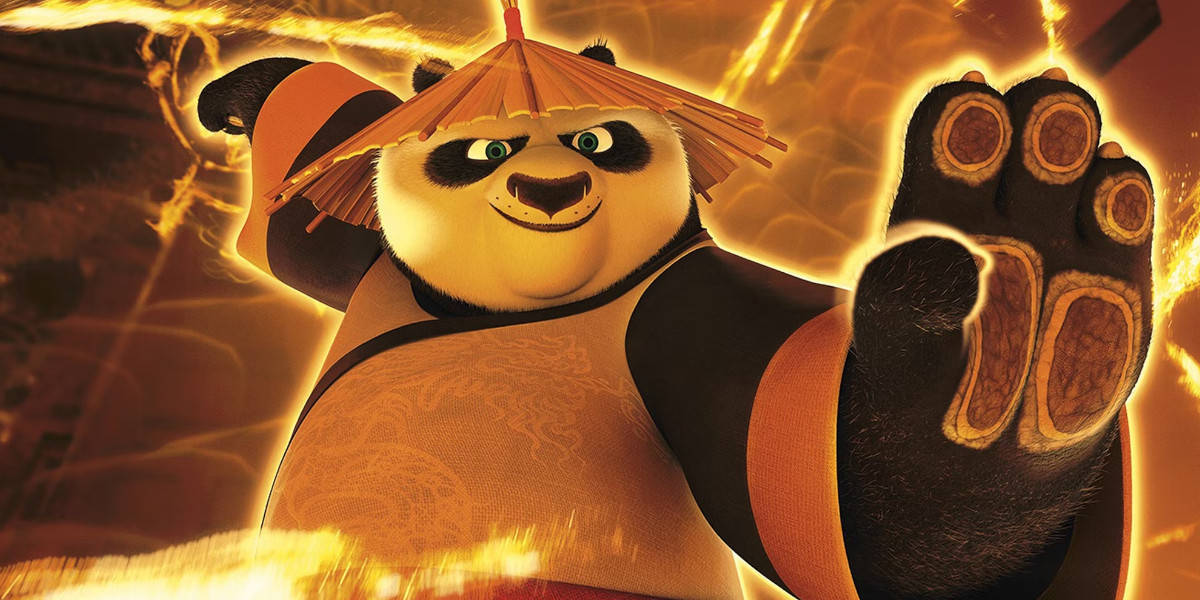 Jack Black as Po in 'Kung Fu Panda'
